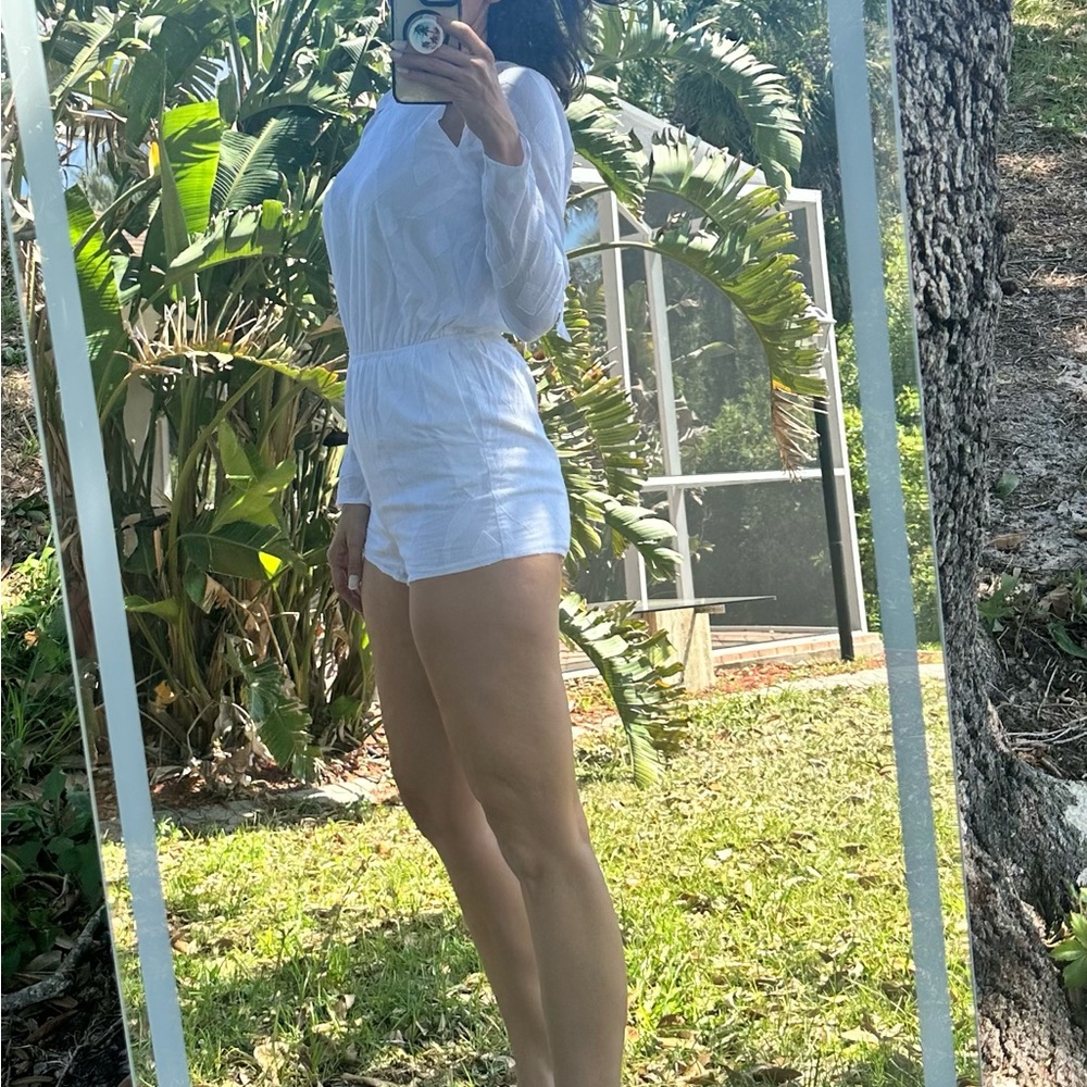 White Women's Romper